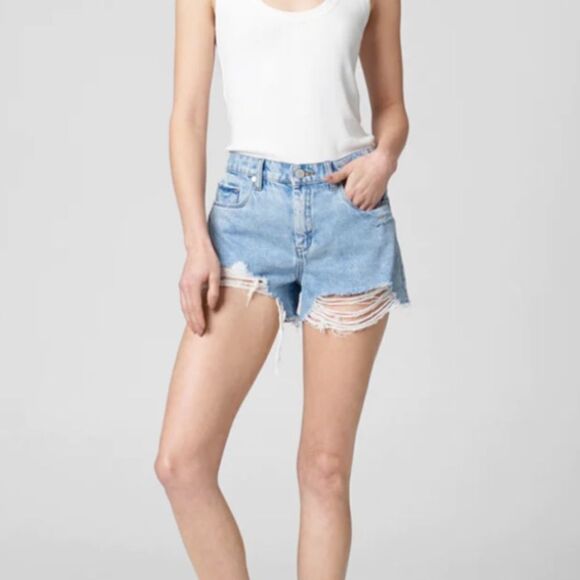 Blank NYC Nordstrom Barrow Vintage Inspired Distressed Acid Wash Cutoff Shorts - Picture 9 of 9